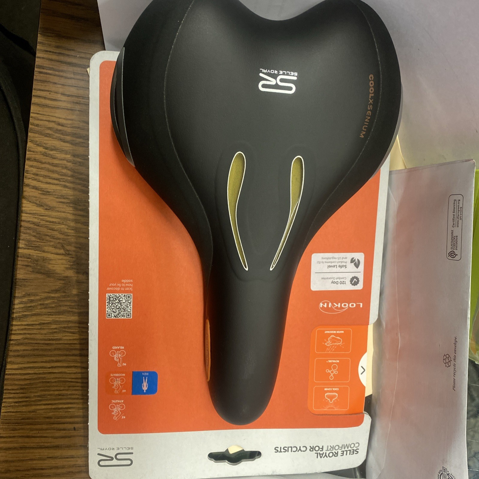 Selle Royal Lookin Moderate Men’s Saddle 60° Relaxed Royalgel Bicycle Cycling