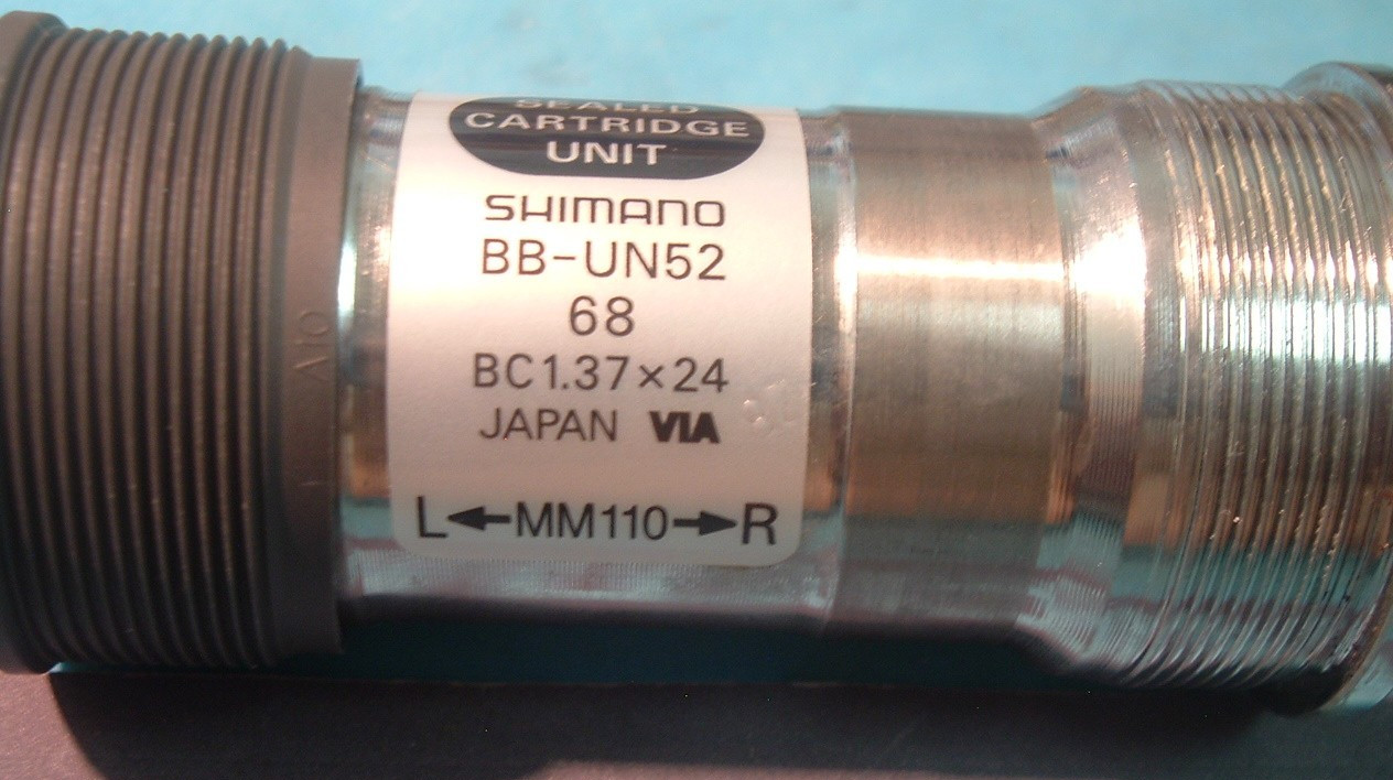 Shimano BB-UN52 Sealed Cartridge Square Taper NEW/NOS Bottom Bracket-68x110MM-