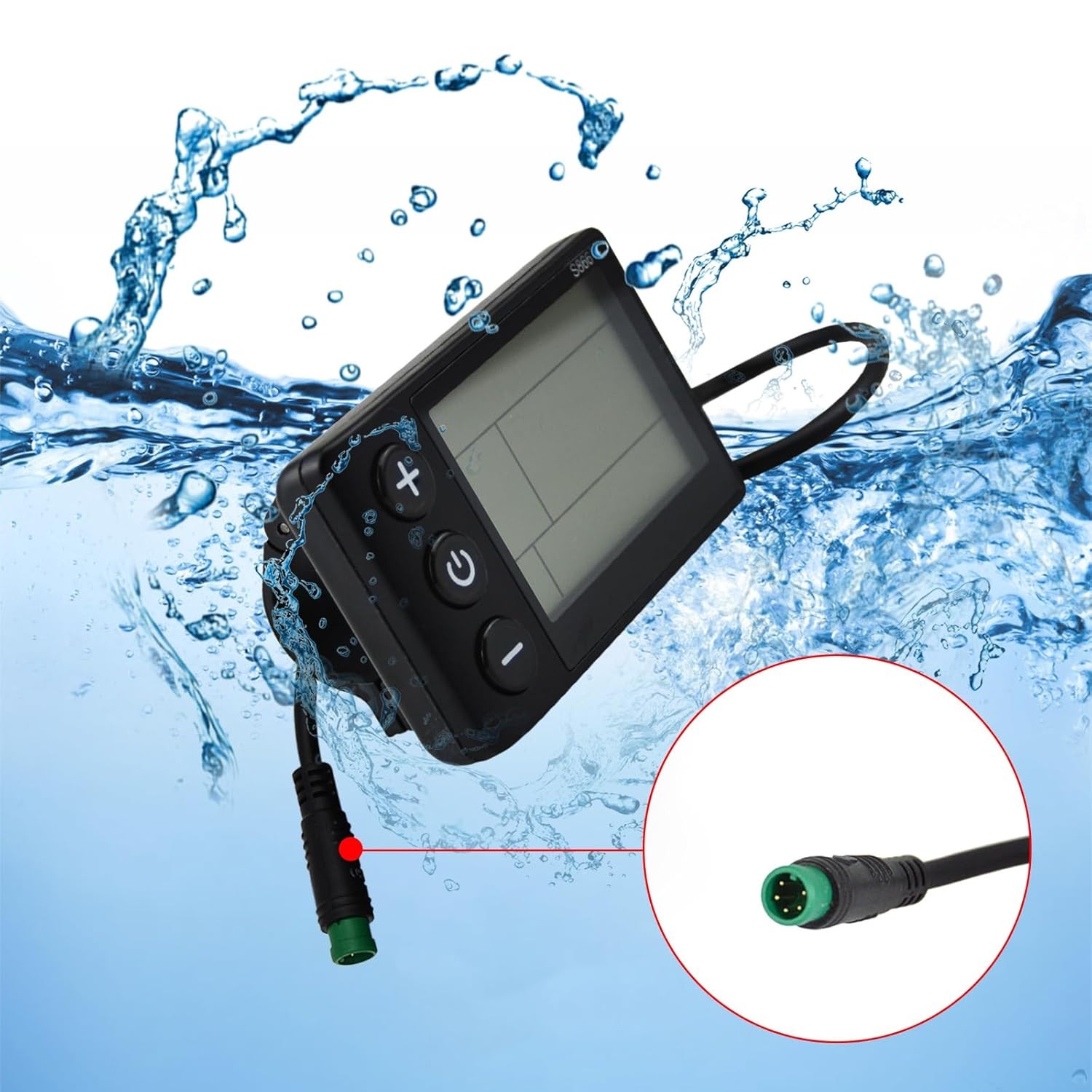 S866 Electric Bicycle LCD Display Meter, 24V 36V 48V Ebike LCD Display Control P