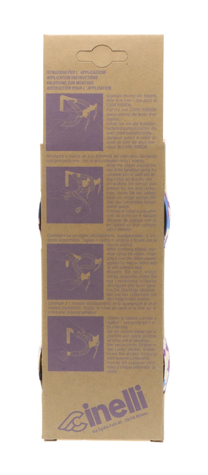 Cinelli Cork Ribbon Original Handlebar Tape Road Bike Blue Slpash Colors NEW NOS
