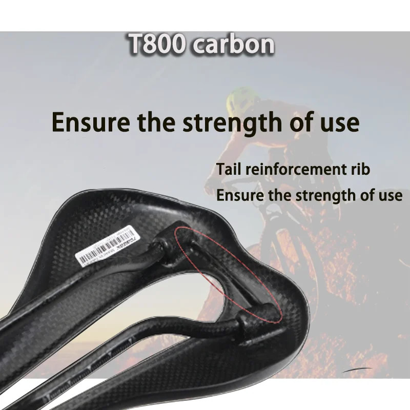 Full Carbon Fiber Bike Saddle Ultralight MTB Road Racing Seat Open Superflow