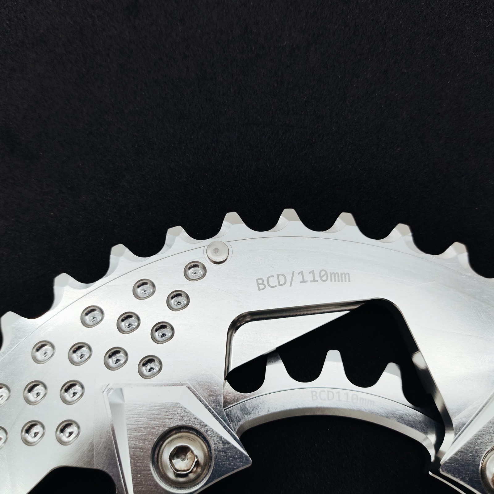 bikinGreen Oval CNC Chainring 46/30T For Shimano 4 Arm 10-12 Spd Road Cyclocross