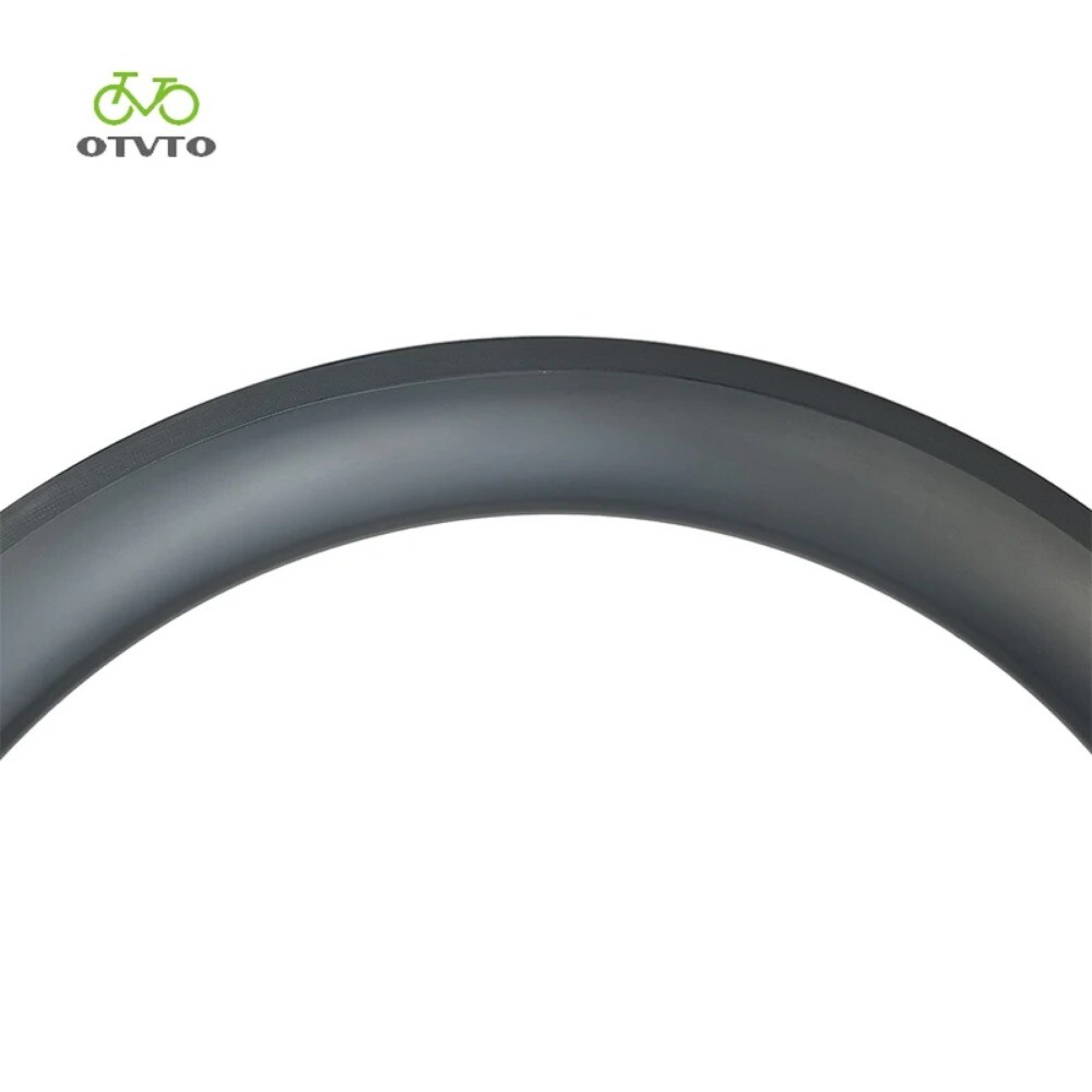1 Pcs Road Bike Carbon Rim 26mm Wide Tubeless Clincher 30-50mm Depth 700c