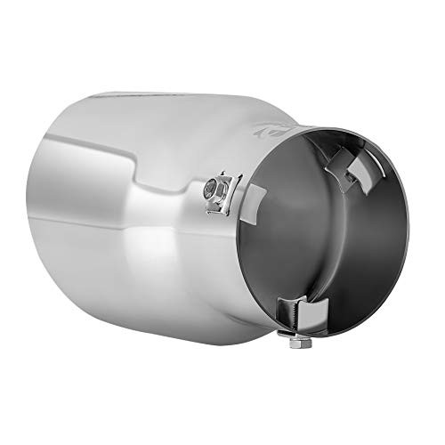Exhaust Tip, 2.5-3 inch inlet adjustable,Fit 2.5»/2.75»/3» Outer Chrome