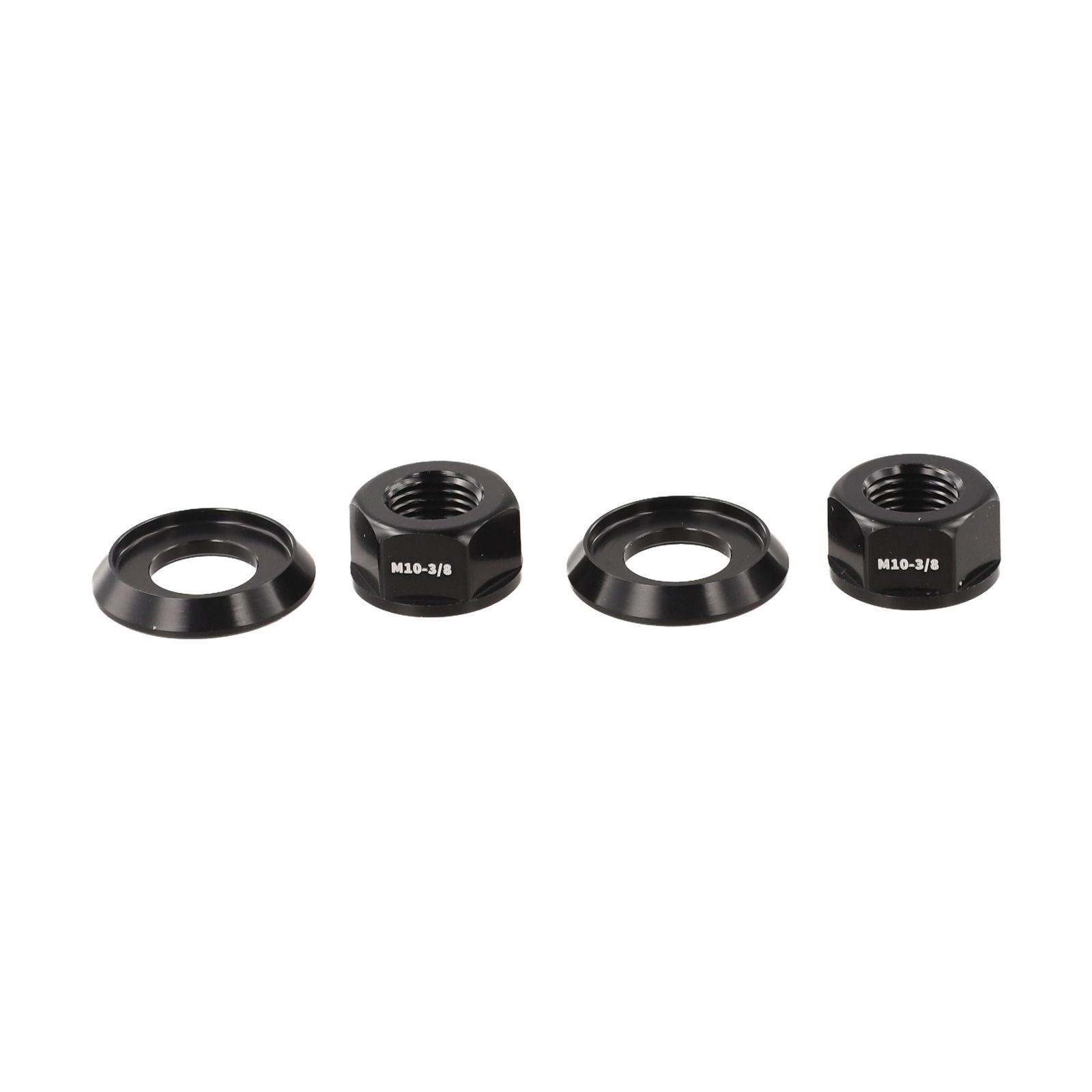 Aluminum Alloy Nuts For Bike Assembly 2pcs Package 7075 Aluminum Alloy Material