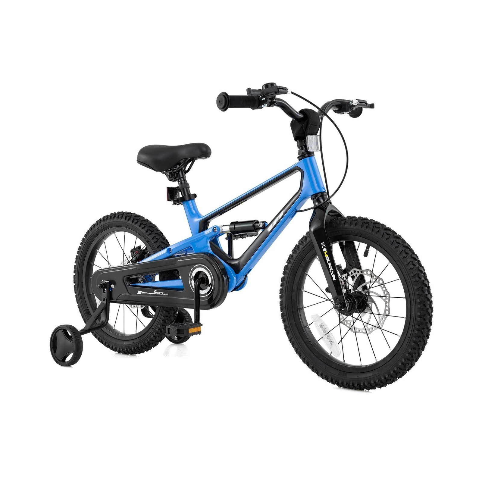 BABY JOY Kids Bike, 16″ Magnesium Sporty Bicycle with Dual Disc Brakes, Remov…