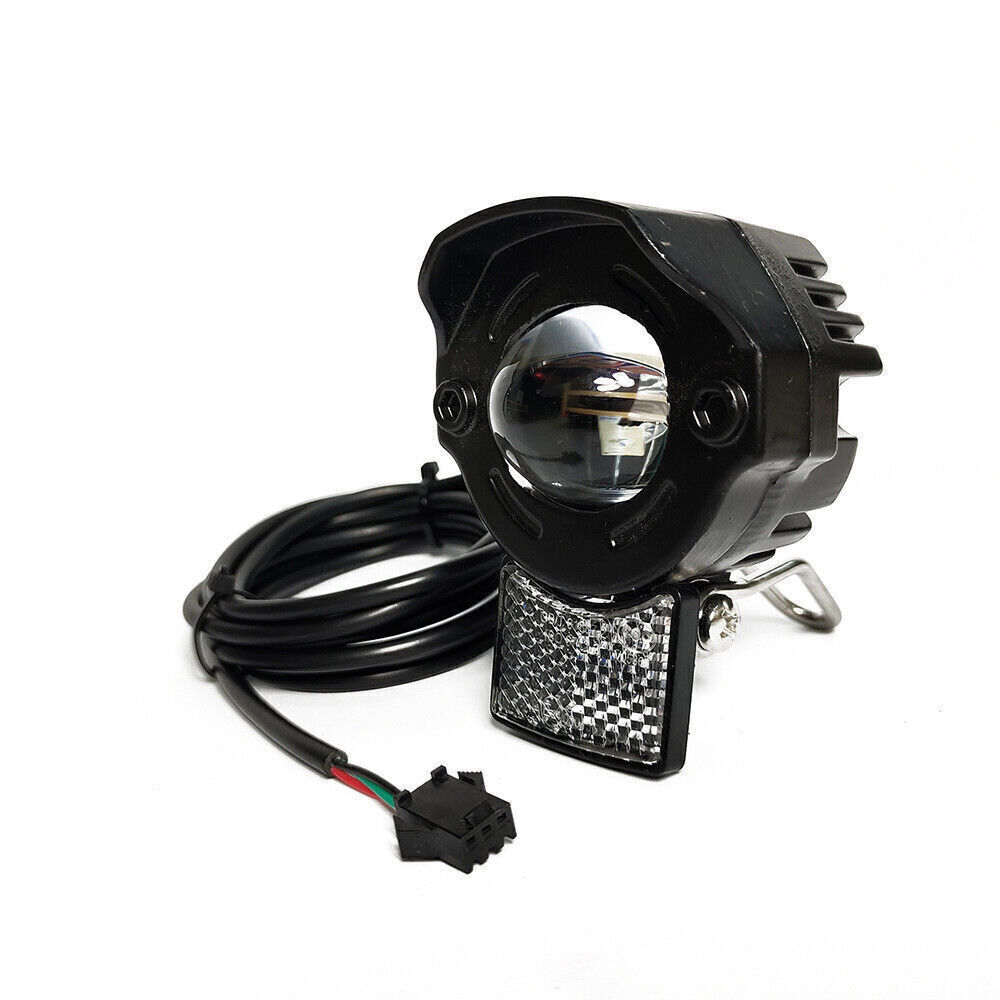 12V-60V E-bike Headlight Tail Rear Warning Light LED Brake Spotlight Cycling