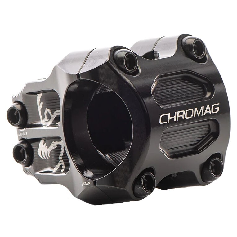Chromag Riza MTB Mountain Bike Bicycle Stem Black 31.8 x 0 degree x 32mm