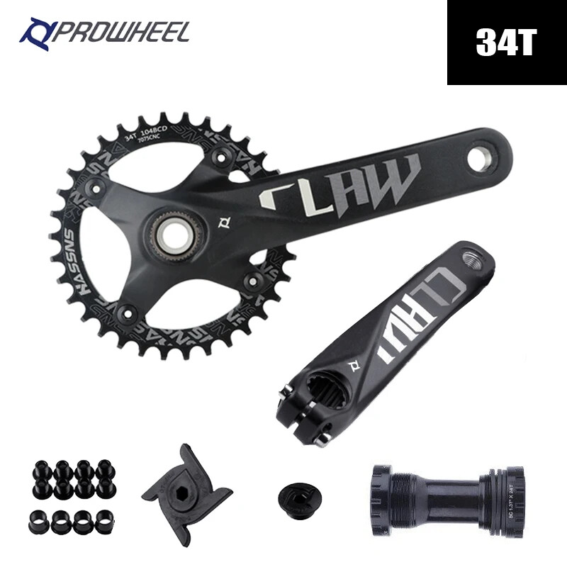 Crankset Hollowtech Crank Arms for Mountain Bike Chainring 104 Bcd 32/34/36T