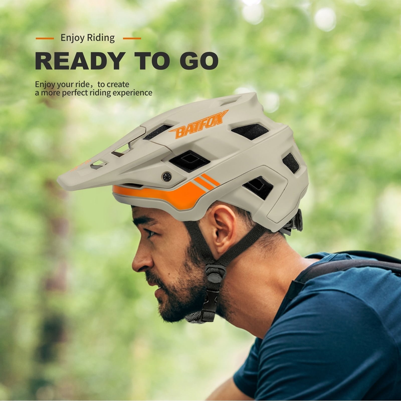 BATFOX MTB Helmet Bike Helmets for Men & Women Enhanced Impact Protection, XL