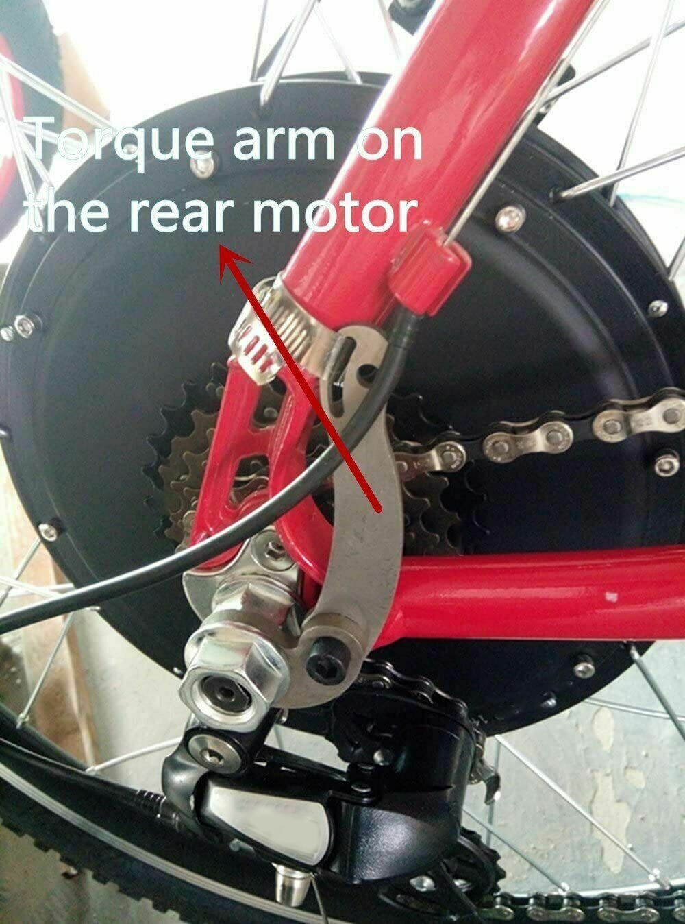 Universal Torque Arm Kit for Electric Bicycle E-Bike Front or Rear 2 Set