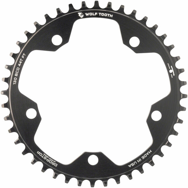 Wolf Tooth 130 BCD Road and Cyclocross Chainring – 44t, 130 BCD, 5-Bolt, Drop-St