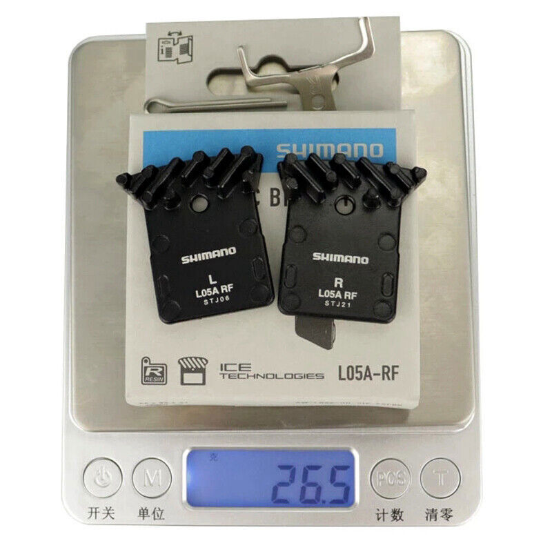 Shimano L05A-RF Bike Disc Brake Resin Pads Cooling Fin fit Dura-Ace Ultegra New
