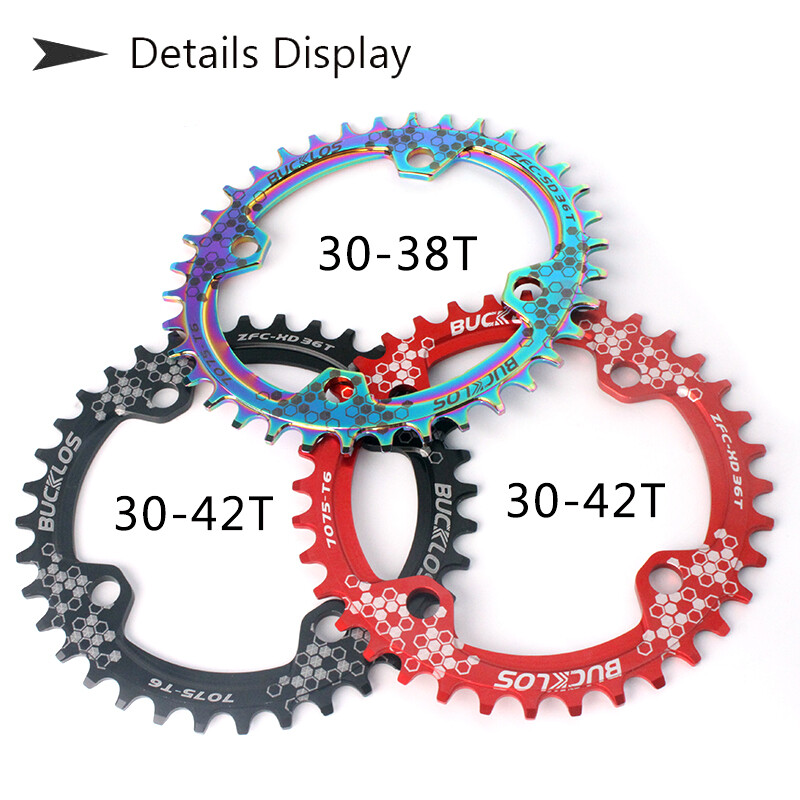 104 BCD Chainring Round Oval 32t 34t 36t 38t 40t 42t 4-Bolt MTB Bike For Shimano