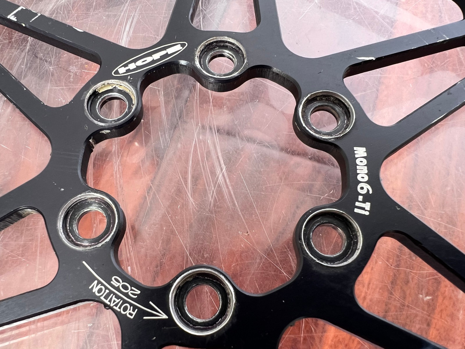 Vintage Hope Mono 6 Ti Brake Rotors Rotor Set 205mm Downhill 26″ DH Retro MTB