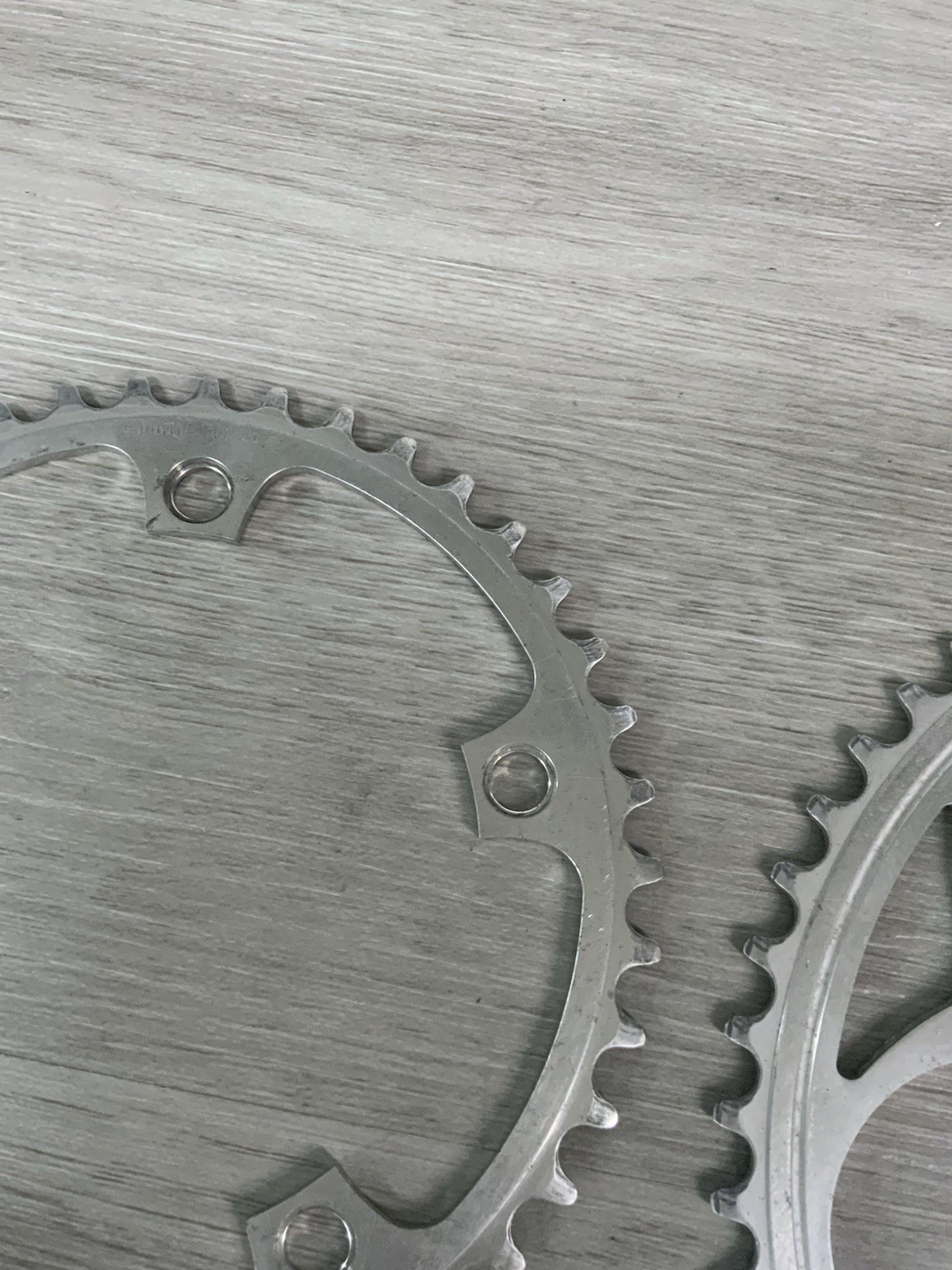 SHIMANO DURA ACE CHAIN RINGS (2) 42-53 TOOTH 130 BCD 6, 7, OR 8 SPEED 7400 BOLTS