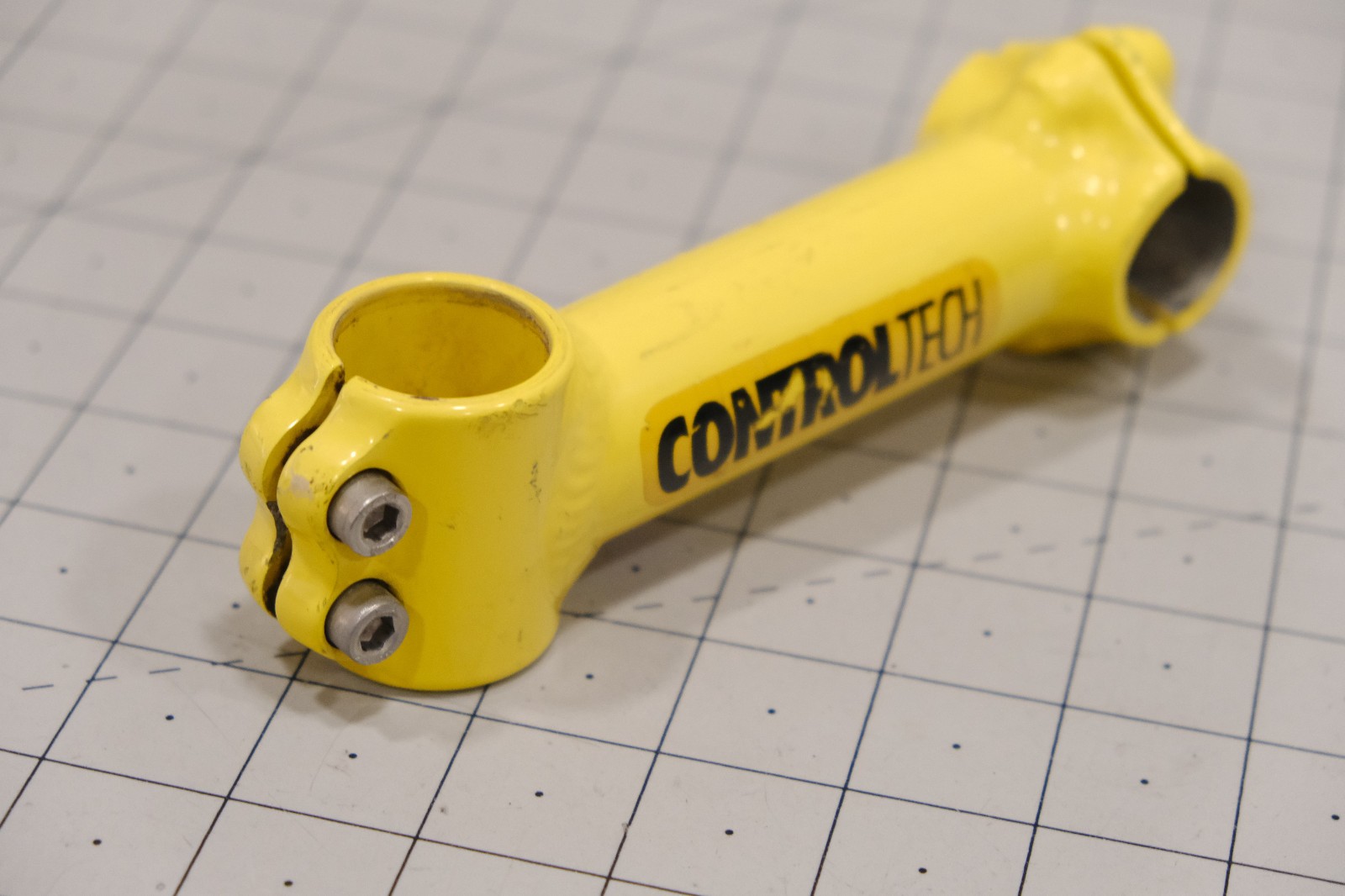 Vintage ControlTech Threadless Bike Stem 25.4x120mm Yellow