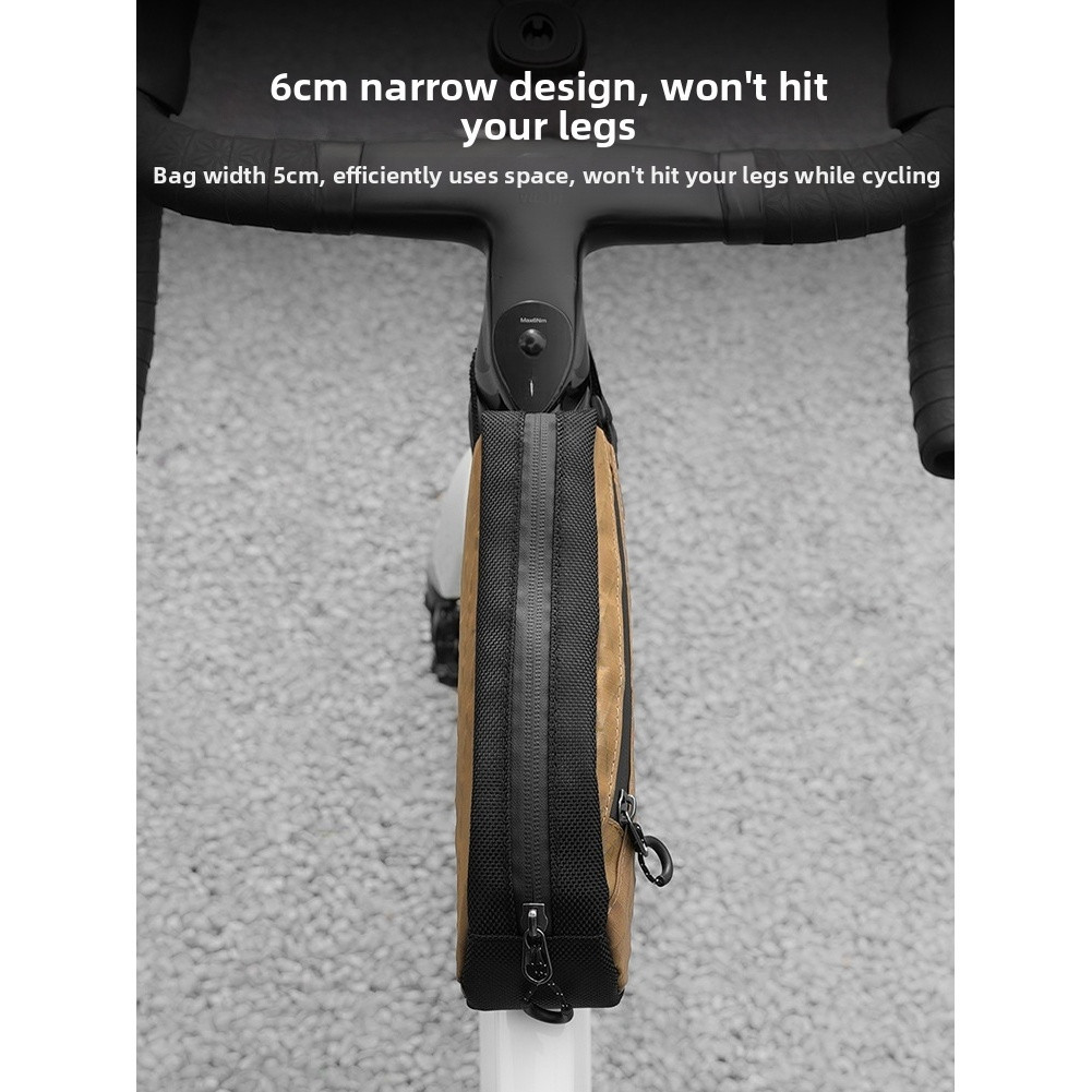 23cm x 5cm x 9cm Top Tube Bag for Mountain Bike Waterproof Polyester Design