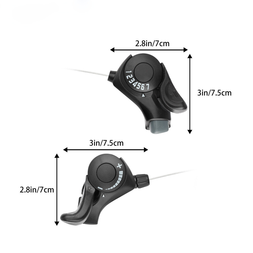 1Pair 3×7 21 Speed MTB Mountain Road Bicycle Shifter Bike Thumb Gear Shift Set