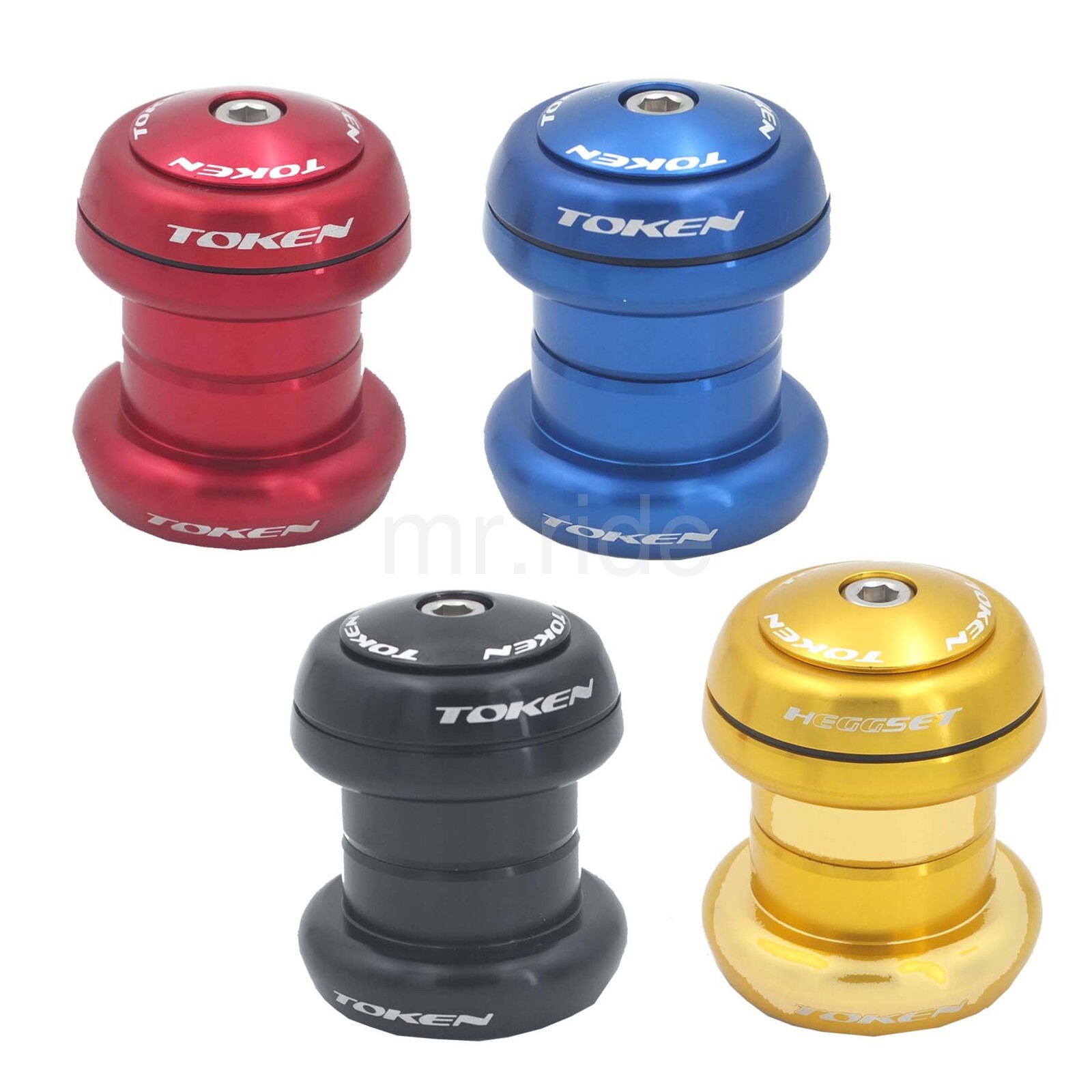 New TOKEN TK060 Heggset 1-1/8″ Threadless/Integrated Headset Black/Red/Blue/Gold