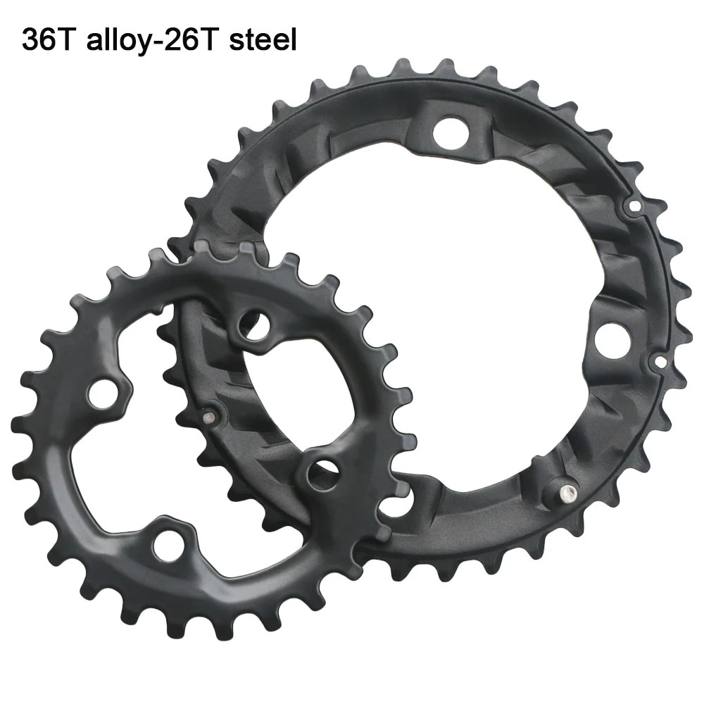 MTB Bicycle Chainring 64BCD 104BCD Double Chainwheel 22T-38T Parts