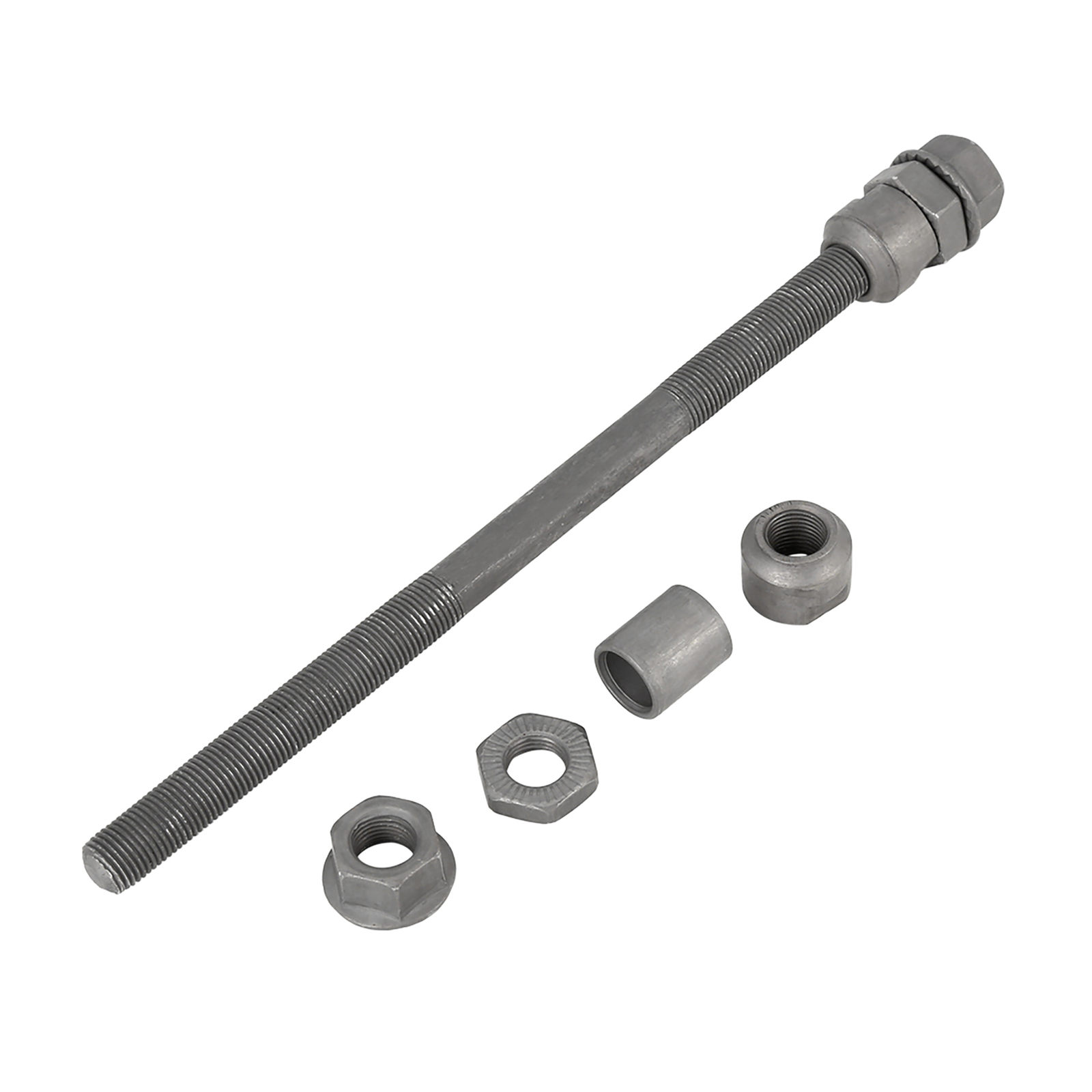 Universal 9.5mm Bicycle Wheel Hub Axle Rear Axle Solid Shaft Black Pack of 1