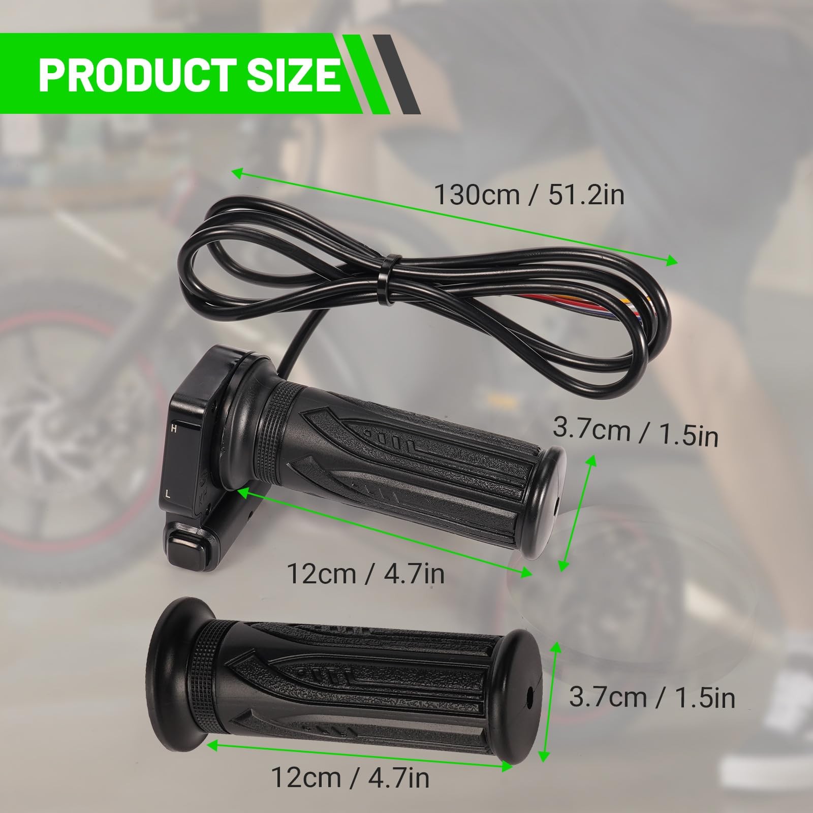 Leaptrend 36V Electric Bike Scooter Throttle Cruise Control Button Handle Twist