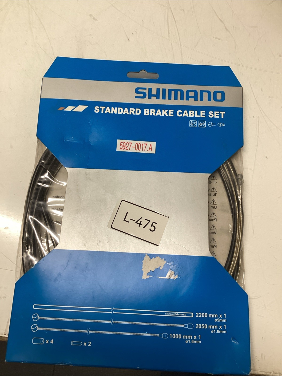 Shimano Y80098022 MTB-Road Cable Set – Black L-475