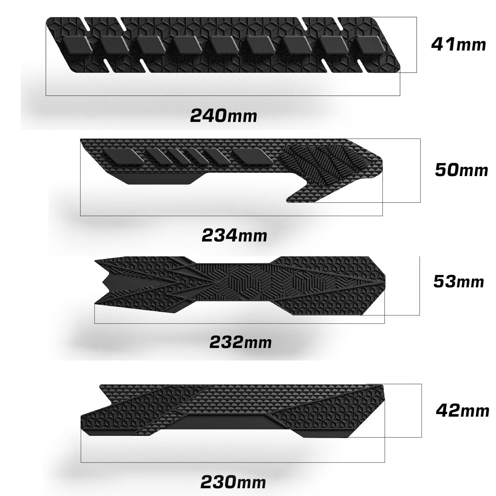 ENLEE Mountain Bike Chainstay Protector, MTB Silicone Chain Small, Black 4