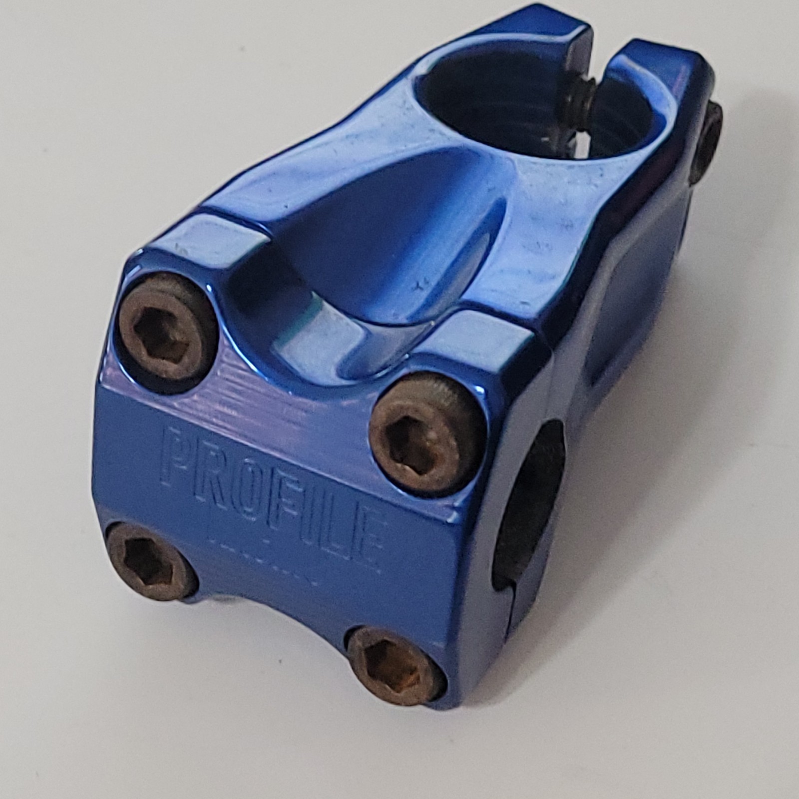 Blue profile front load stem neck 1 1/8 threadless 48mm BMX Bike used
