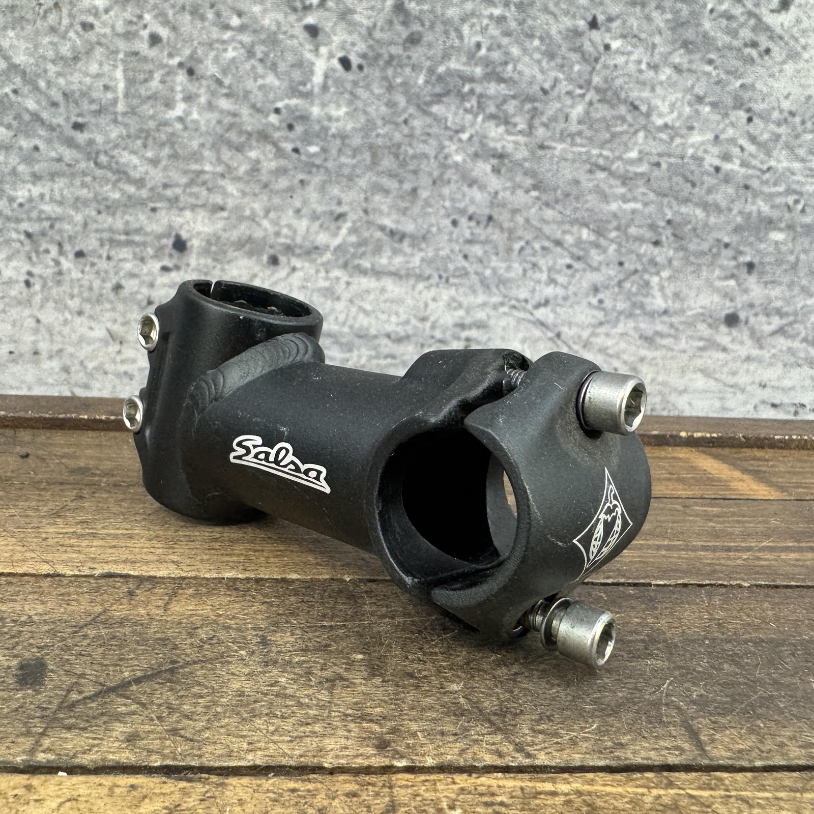 Vintage Salsa Threadless Bike Stem 25.4 Clamp 1 1/8 Black 85 90 MTB Short