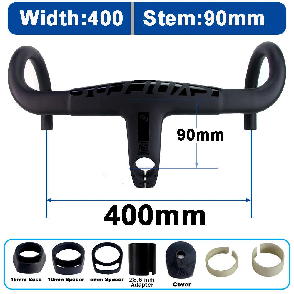 Carbon Aero Road Integrated Handlebar Screw 31.8mm Diameter and 28.6mm Converter
