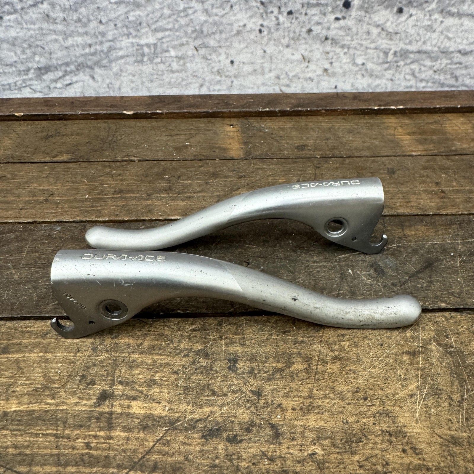Vintage Shimano Dura-Ace BL-7401 Brake Lever Blades Pair Silver Parts Only