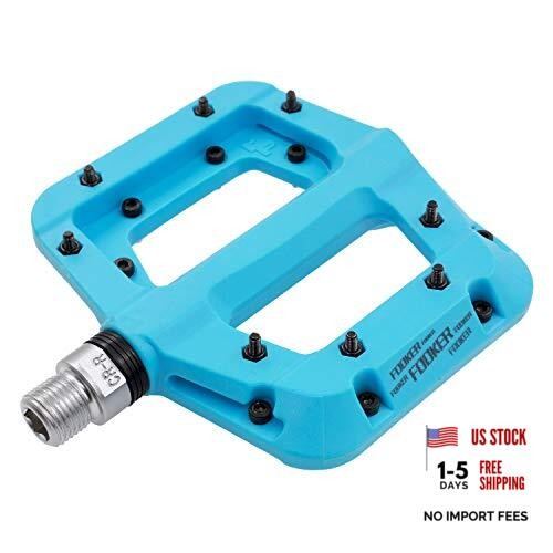 MTB Pedals Mountain Bike Pedals 3 Bearing Non-Slip Lightweight Blue 3 bearing