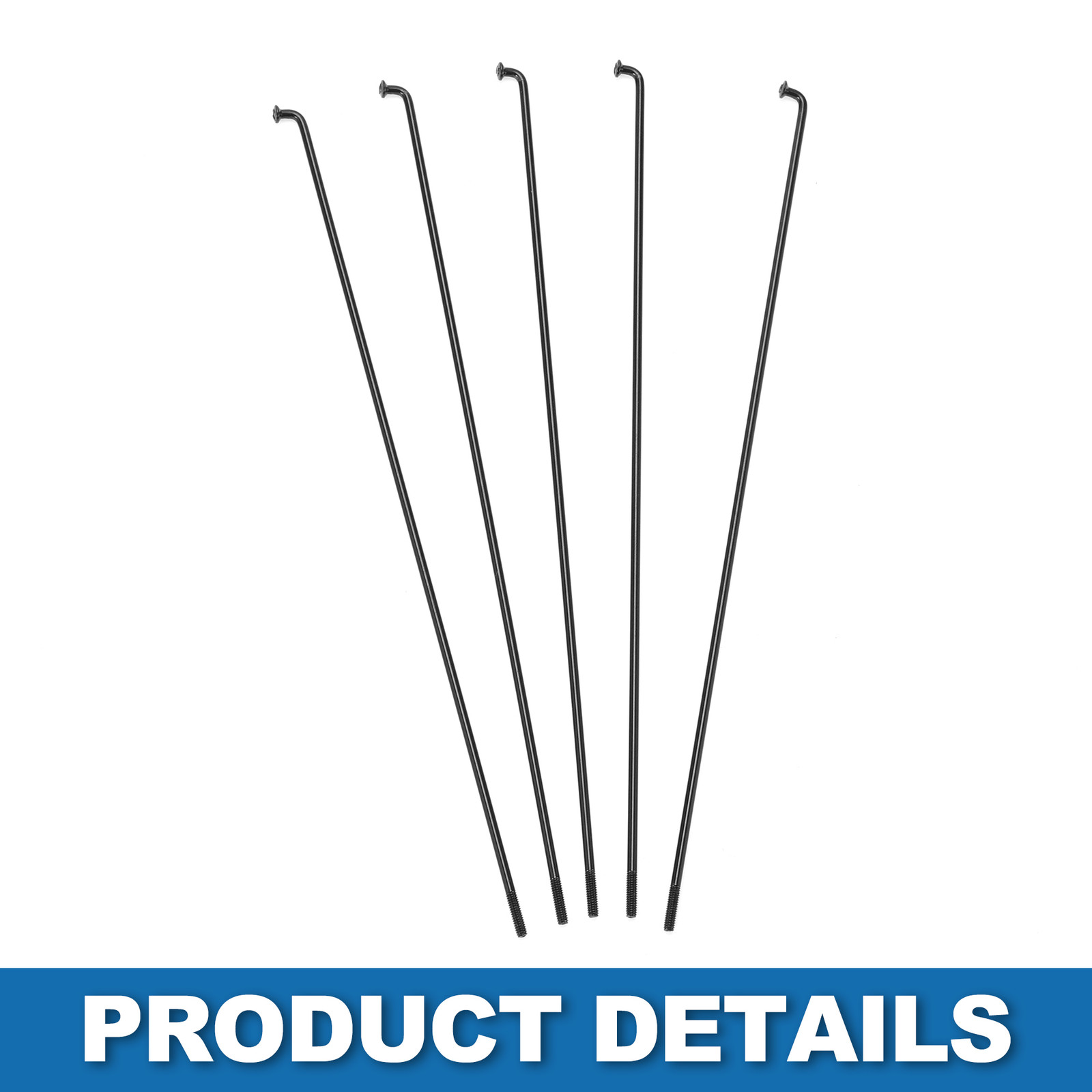 Universal Piece of 36 Bike Bicycle Spokes 14G 285MM Steel Black