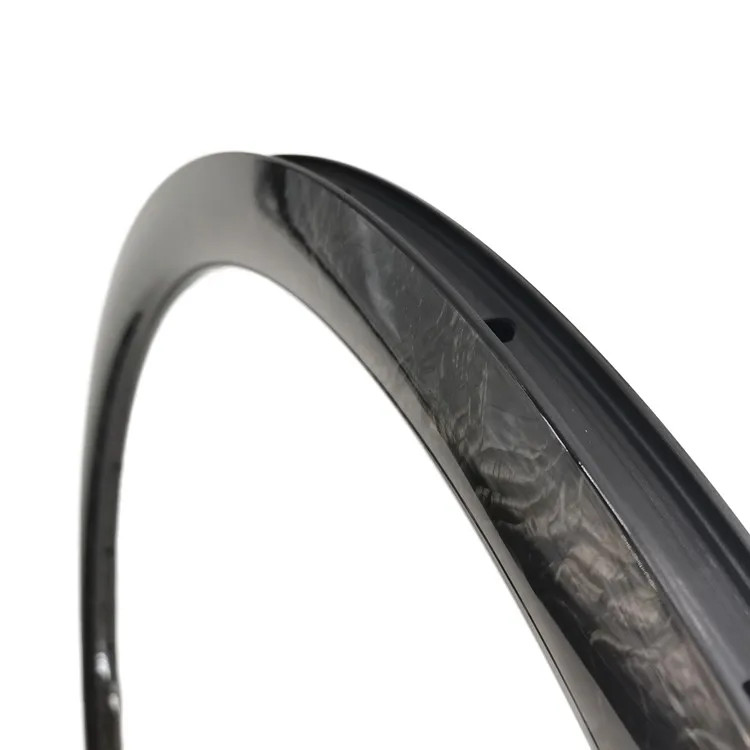 700C 25mm Wide 45/55mm Depth Asymmetric Carbon Road Bicycle Rim Disc Brake Ring