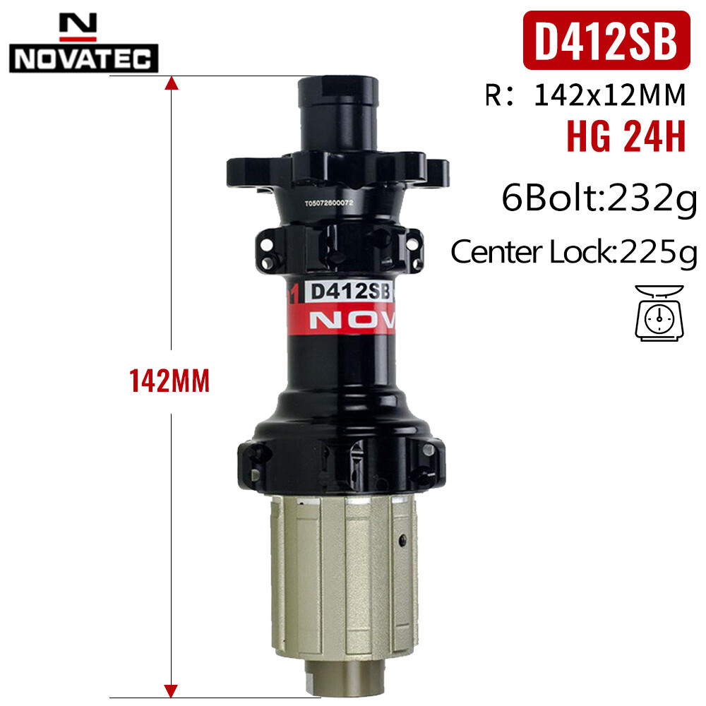 Novatec D411/412SB Center Lock/6 Bolt Disc Brake Hubs Road Bike 24H Thru Alex