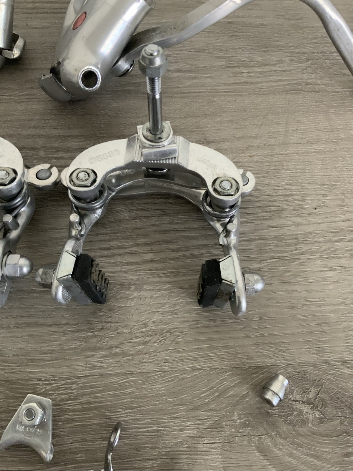 DIA-COMPE FORGED BRAKE SET CENTER PULL 55-65 MM REACH DUAL LEVERS GUIDES STRADDL