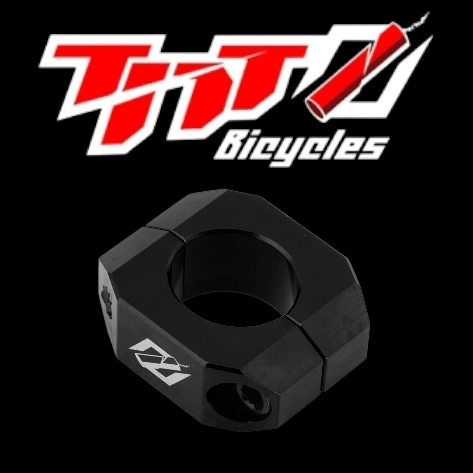 TNT Bicycles Double-Bolt BMX Seat Post Clamp – 25.4mm Black