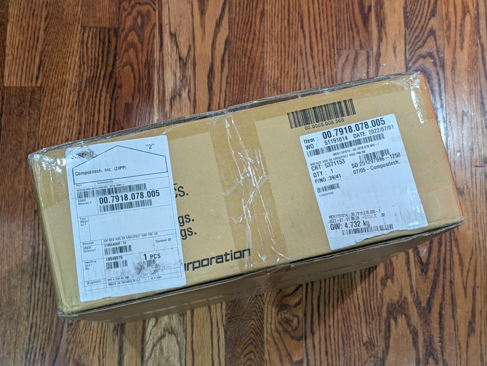New SRAM Red D1 AXS 2X HRD Road Groupset 12-Spd Post Mount 6-Bolt – Sealed Box