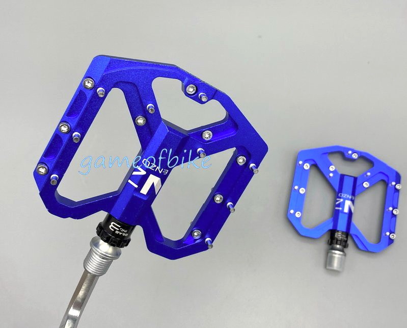 Aluminum Road MTB Mountain Bike XC Bicycle Pedal Bearing Flat Pedals ENZO Blue