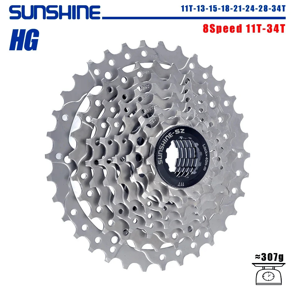 SUNSHINE Road Bike Cassette Bicycle Freewheel 8/9/10/11/12 Speed 23/25/28/32/34/