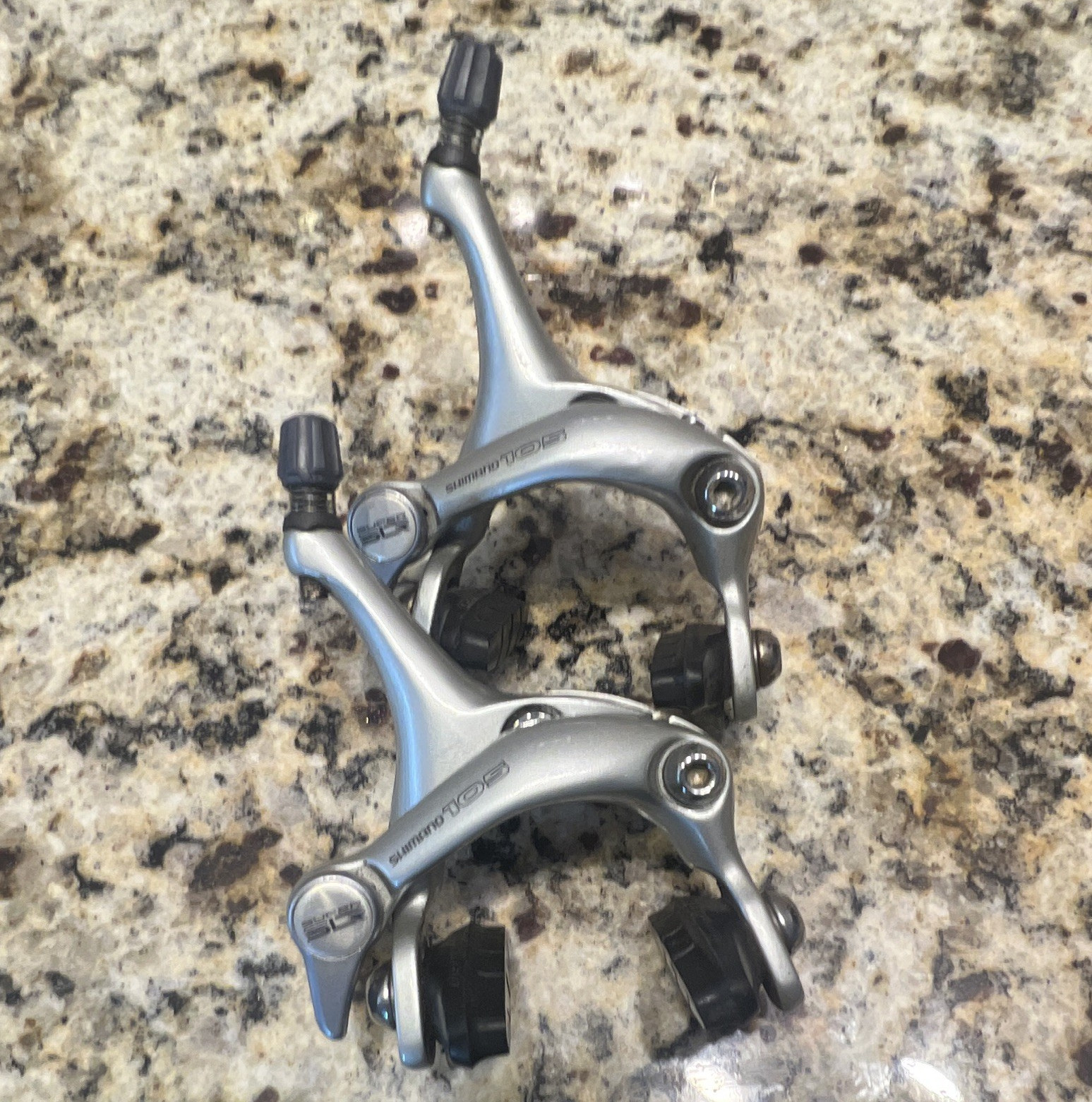 Shimano 105 BR-1055 Side Pull Caliper Brake Set Front/Rear Silver Road