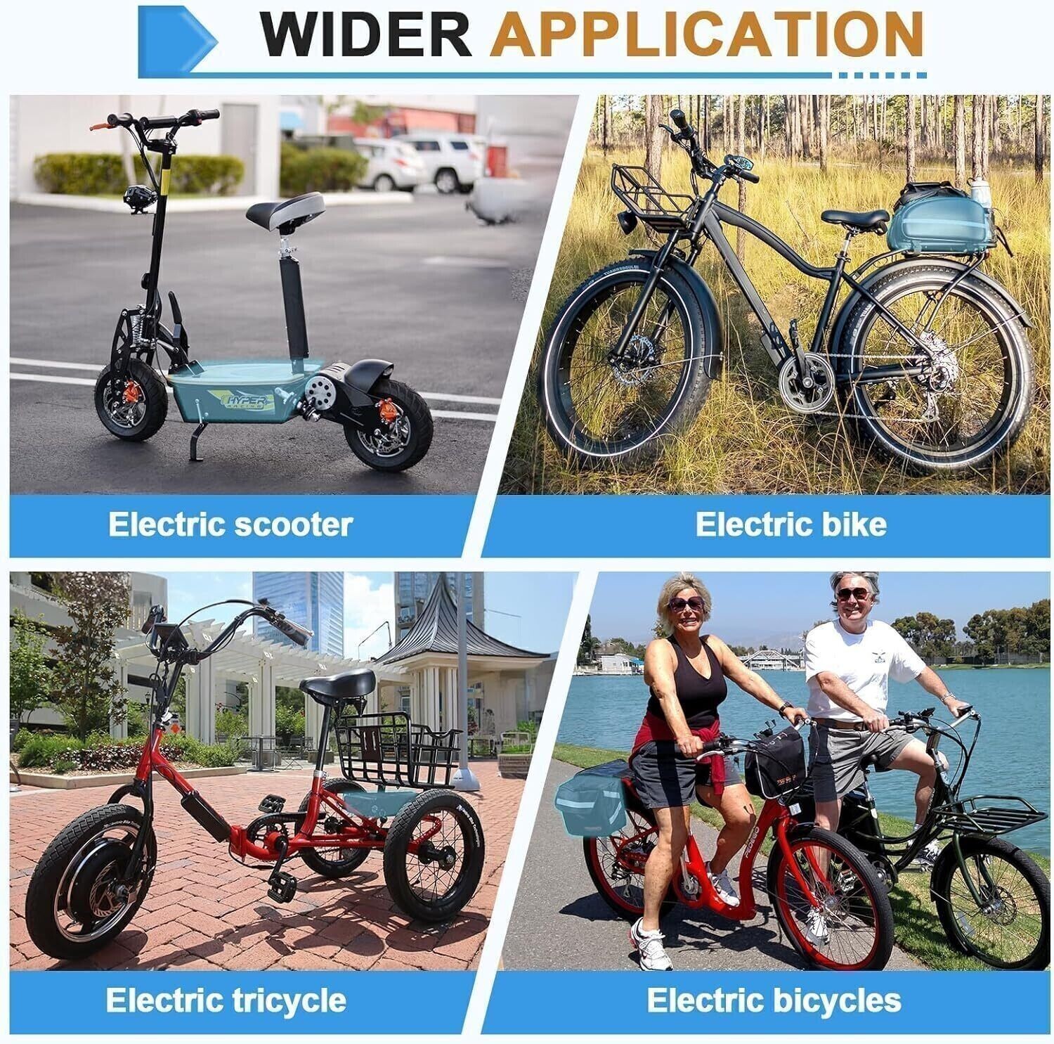 52V 30Ah Lithium Ebike Battery 50A for 0-2600W Electric Bike Scooter Motorcycle