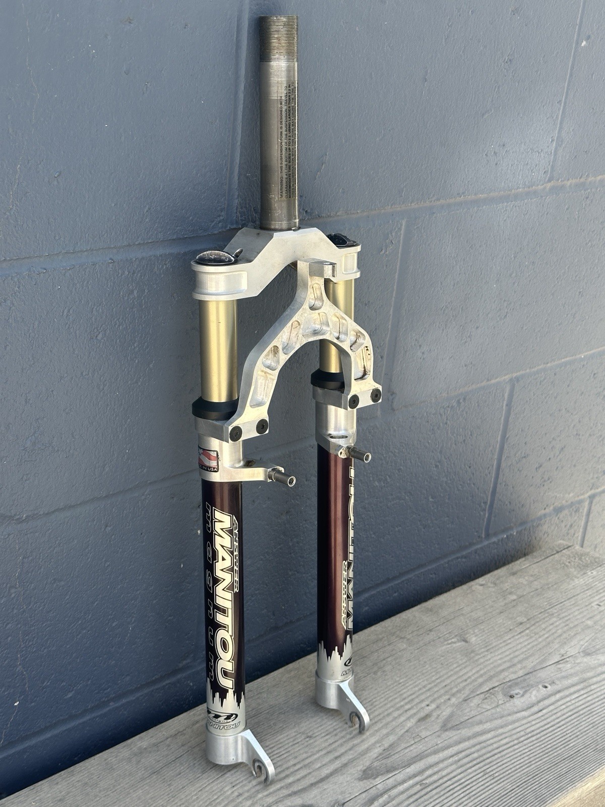 Vintage Answer Manitou Magnum Fork Made USA 26in 1 1/8 Threaded 100mm QR Canti