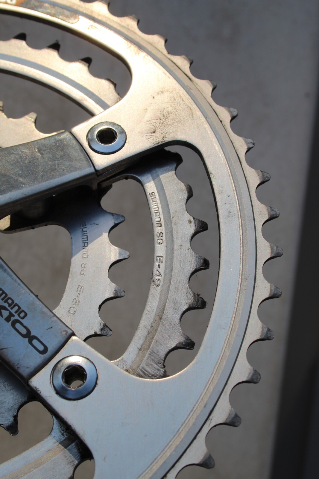 SHIMANO RX100 8 SPEED 170 MM 52/42/30 TOOTH SQUARE TAPER CRANKSET FC-A550