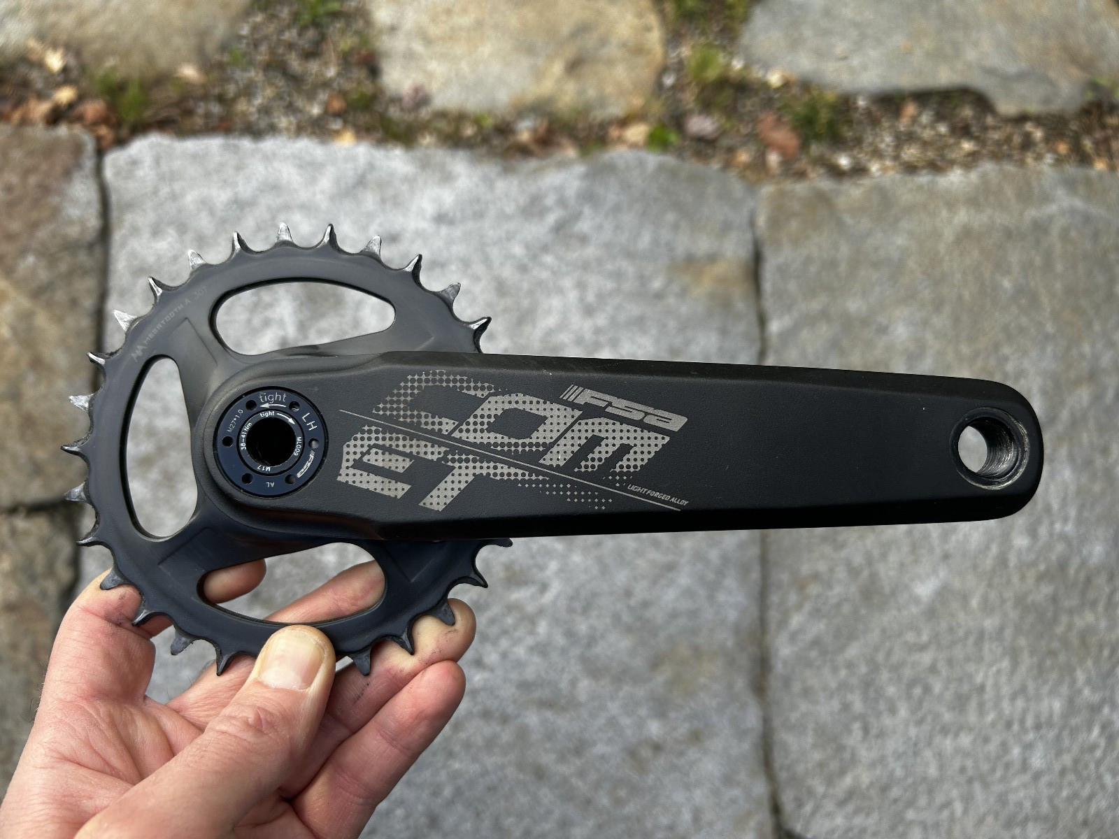 FSA Comet crankset, with 1x chainring and bottom bracket