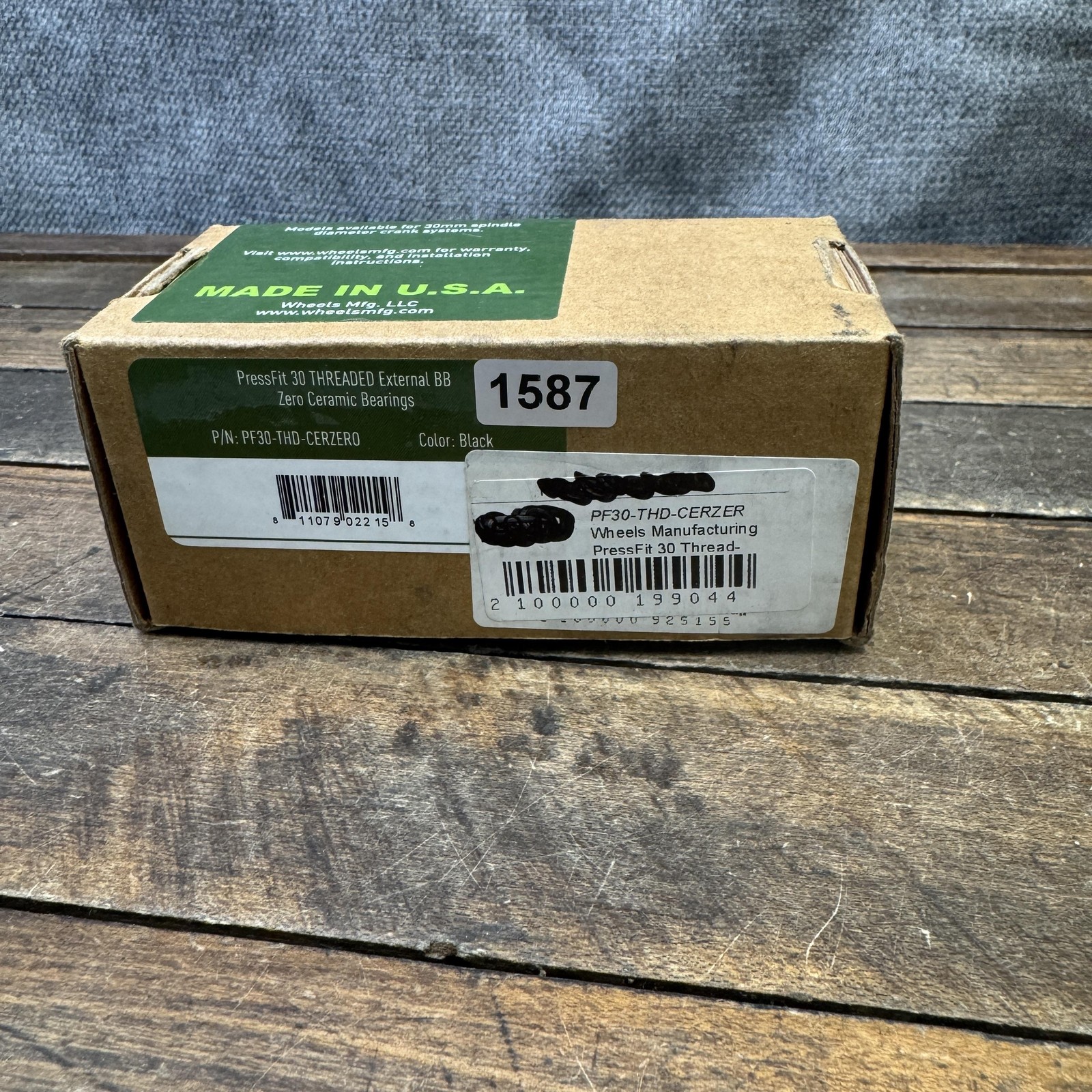 Wheels MFG PF30-FAT Bottom Bracket PF30 Fat Bike 30mm Ceramic BB Black