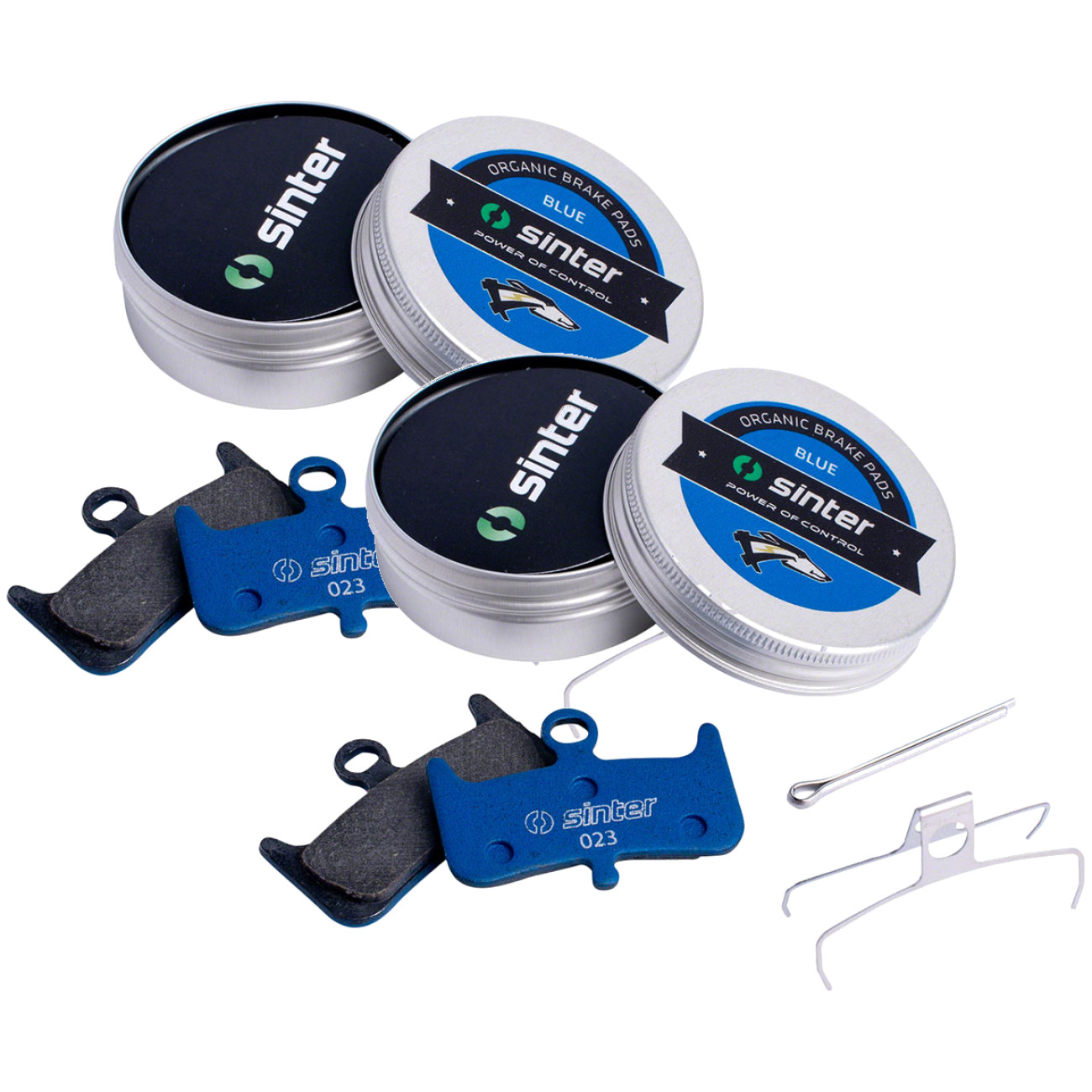 Sinter Blue s530 Organic Disc Brake Pads Bundle for E-Bikes, Heavy Bikes | High
