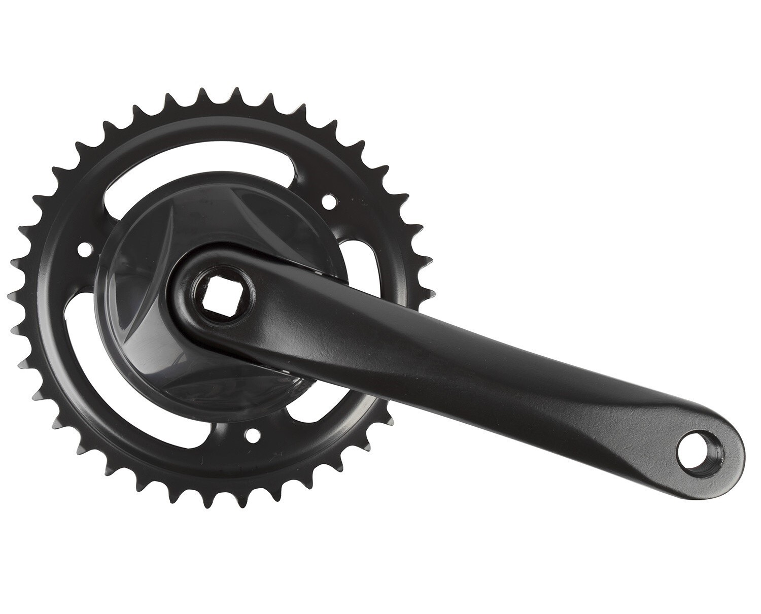Shimano Nexus Bicycle Chain + 38T 4 Sided Hubs Aluminium Crank Black + Custom Sprocket